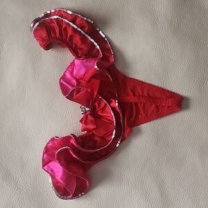 Pink Victoria's Secret panties with jingle bells. Size: L